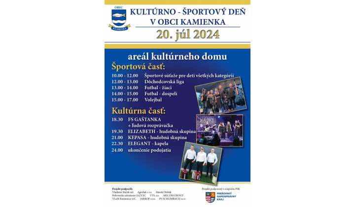 Kultúrno-športový deň v obci Kamienka